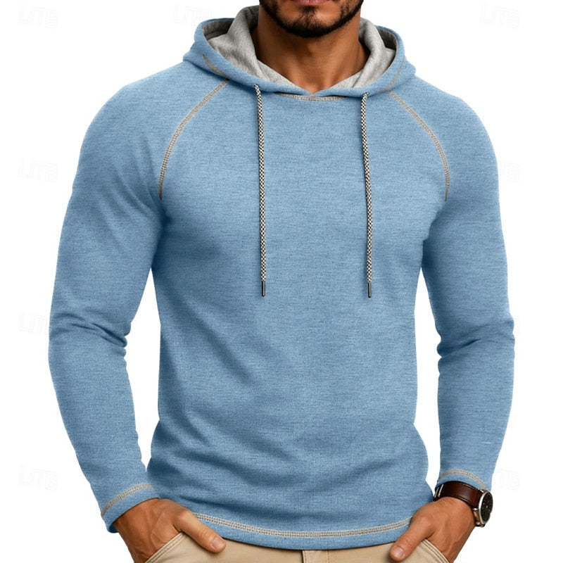 Hooded Hoodie for Men | Drawstring Cold Weather Ready