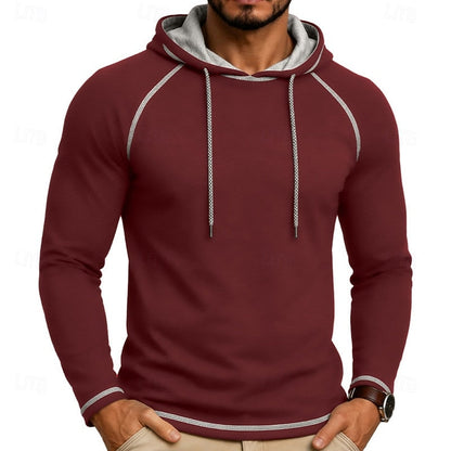 Hooded Hoodie for Men | Drawstring Cold Weather Ready