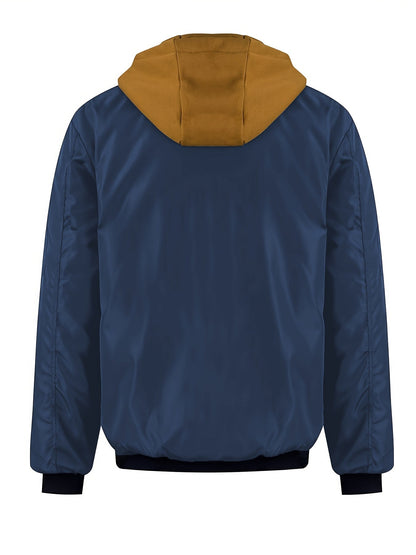 Hooded Winter Jacket for Women | Side Zip Ribbed Autumn Layering