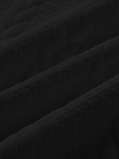 Insulated Sweatshirt for Men | Ribbed Crew Neck Warm Winter Layer