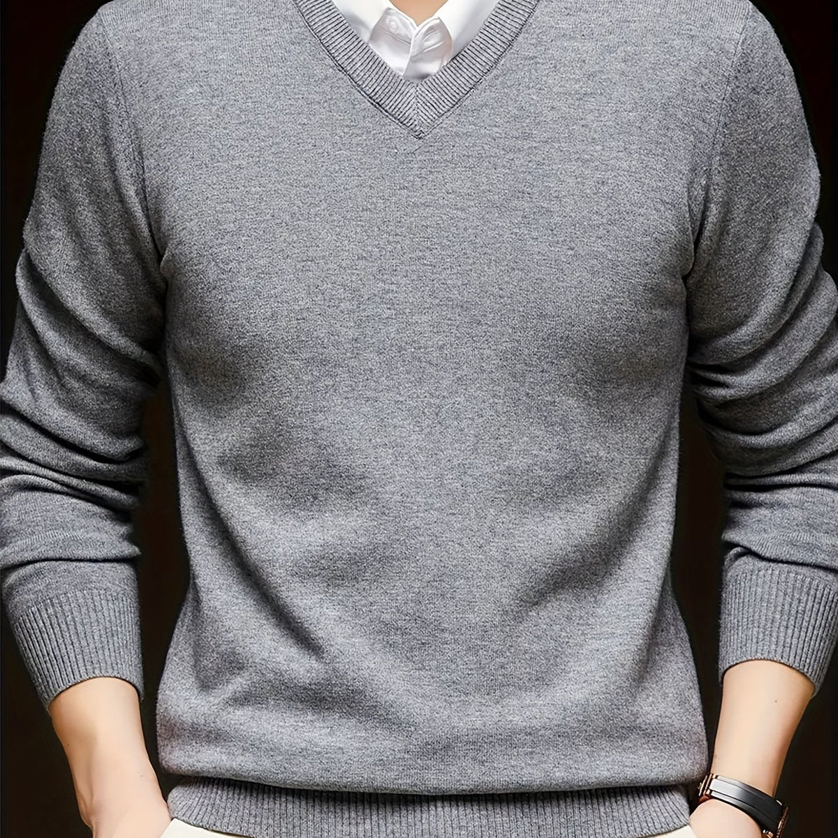 Warm Sweater for Men | V Neck Cosy Winter Style