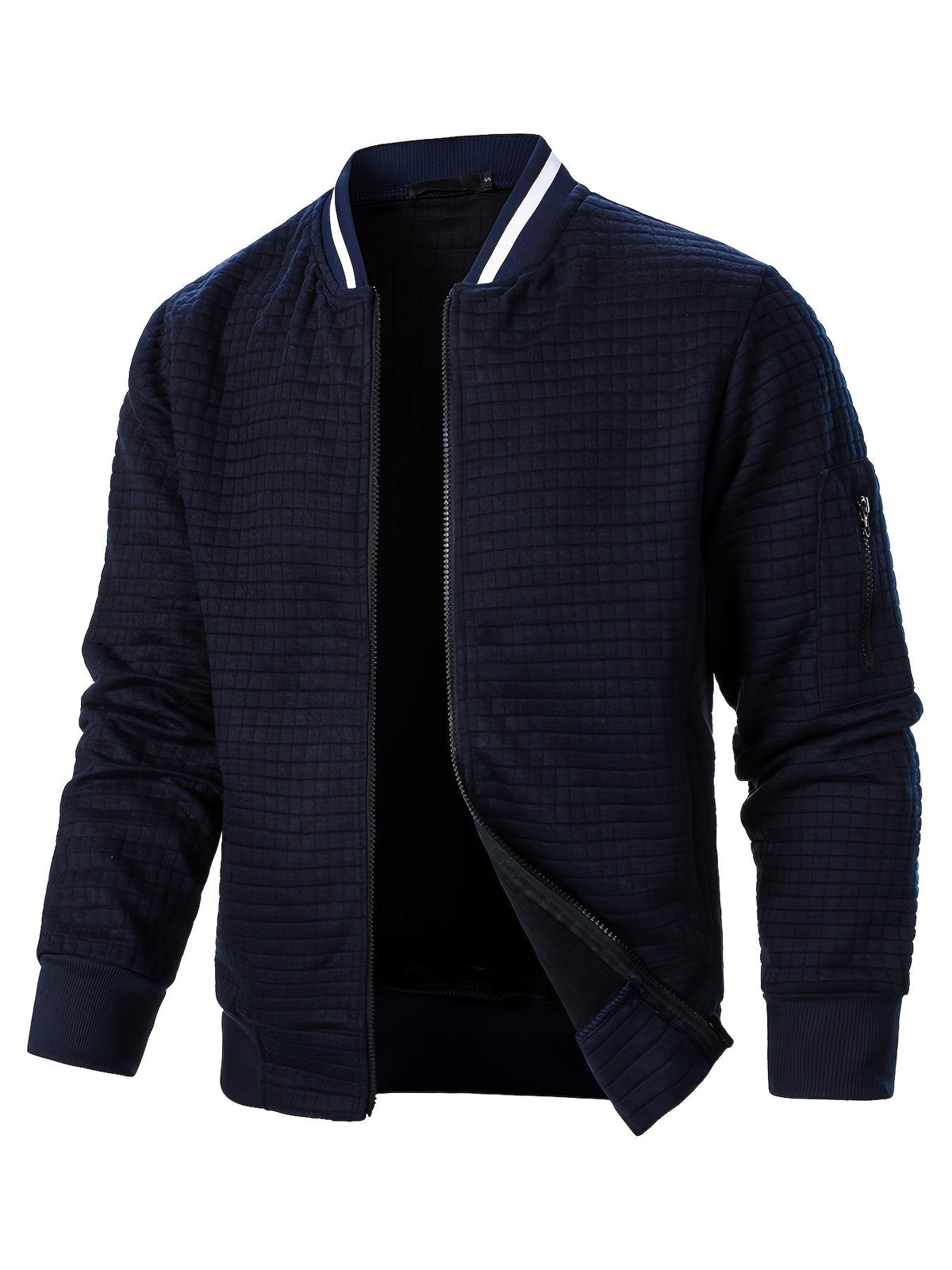 Warm Bomber Jacket for Women | Ribbed Funnel Neck Cold Weather Ready