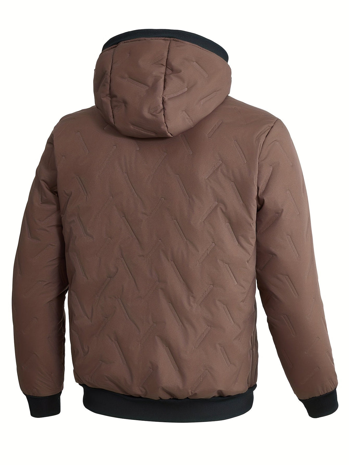 Fleece Lined Winter Jacket for Men | Side Zip Hooded Cold Weather Ready