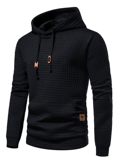 Hooded Hoodie for Men | Drawstring Warm Winter Layer