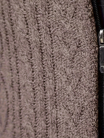 Insulated Cardigan for Men | Funnel Neck Full Zip Warm Winter Layer