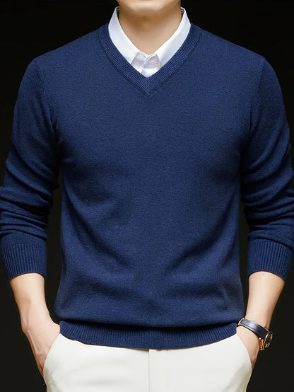 Warm Sweater for Men | V Neck Cosy Winter Style