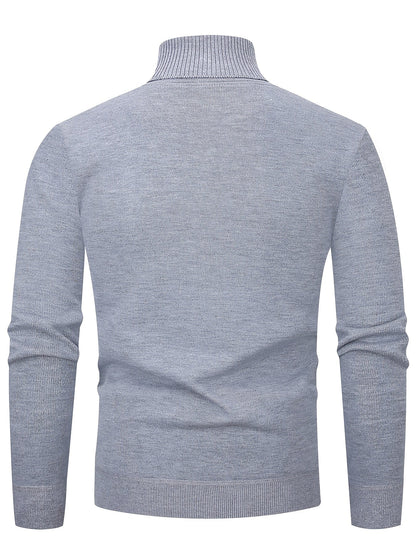 Turtleneck Sweater for Men | Ribbed Cosy Winter Style