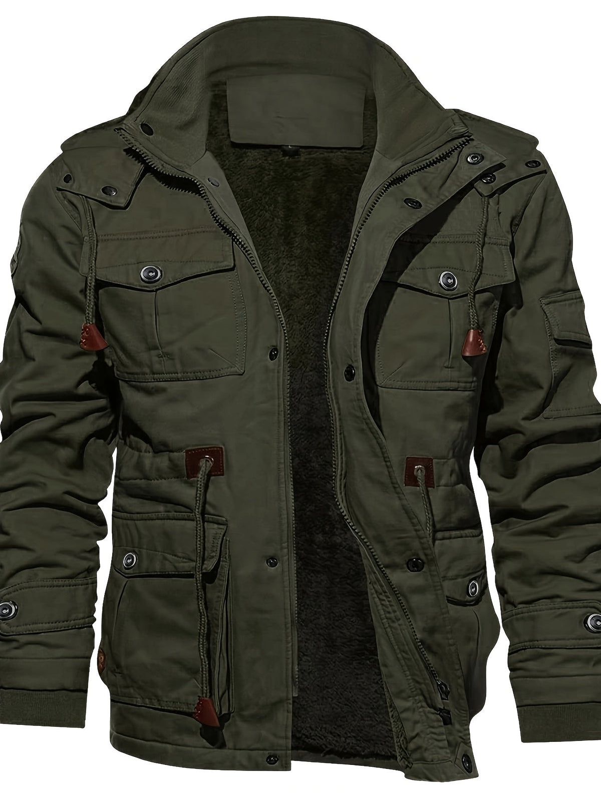 Fleece Lined Winter Jacket for Men | Hooded Autumn Layering