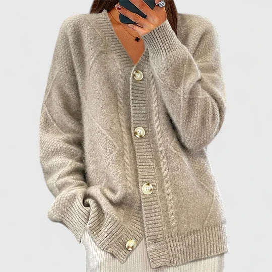 Button Front Cardigan for Women | V Neck Autumn Layering