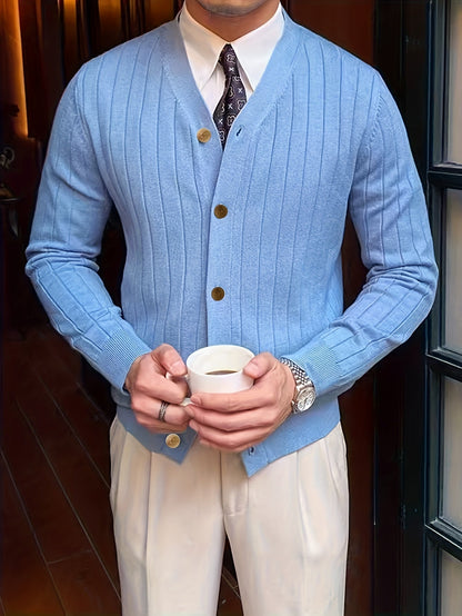Oversized Cardigan for Men | Button Front Lightweight Cold Weather Ready
