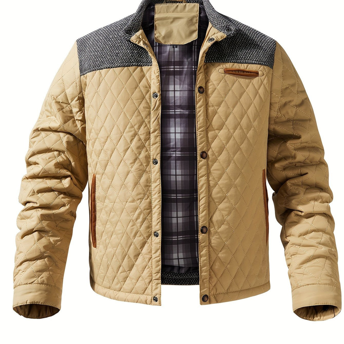 Quilted Puffer Jacket for Women | Funnel Neck Insulated Warm Winter Layer