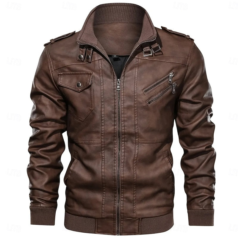 Classic Winter Jacket for Men | Ribbed Windproof Cold Weather Ready