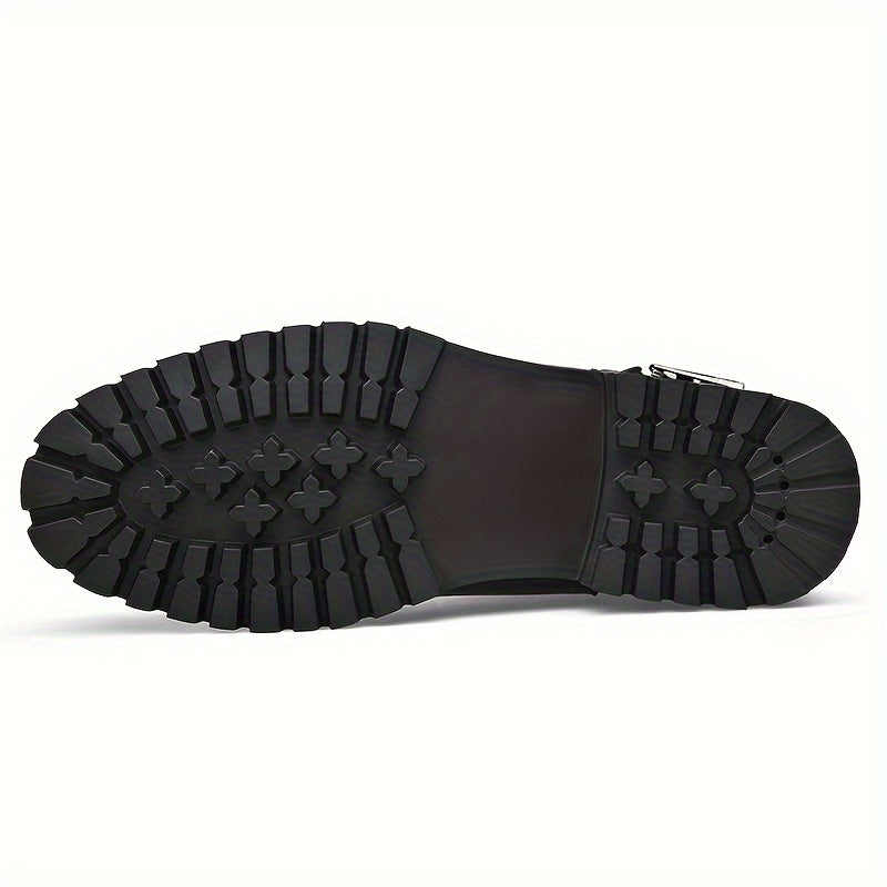 Lug Sole Mid Calf Boots for Women | Side Zip Warm Winter Style