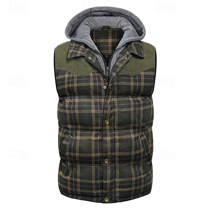 Hooded Puffer Jacket for Men | Quilted Insulated Cosy Winter Style