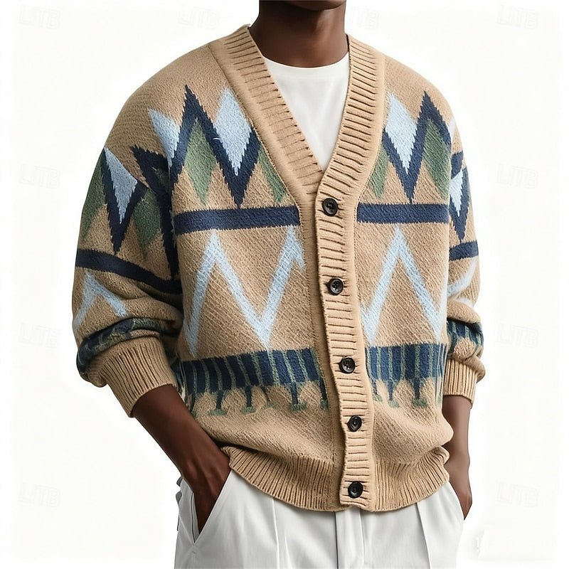 Button Front Cardigan for Men | V Neck Fall & Winter 2026
