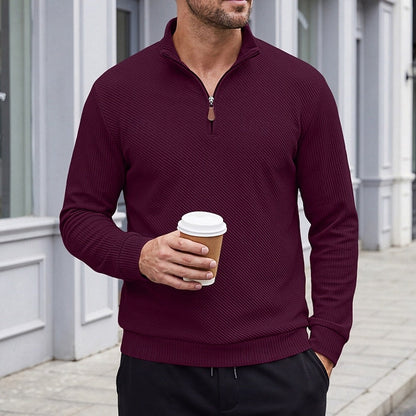 Half Zip Sweater for Men | Ribbed Fall & Winter 2026