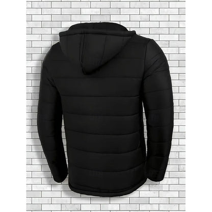 Hooded Puffer Jacket for Men | Quilted Insulated Autumn Layering