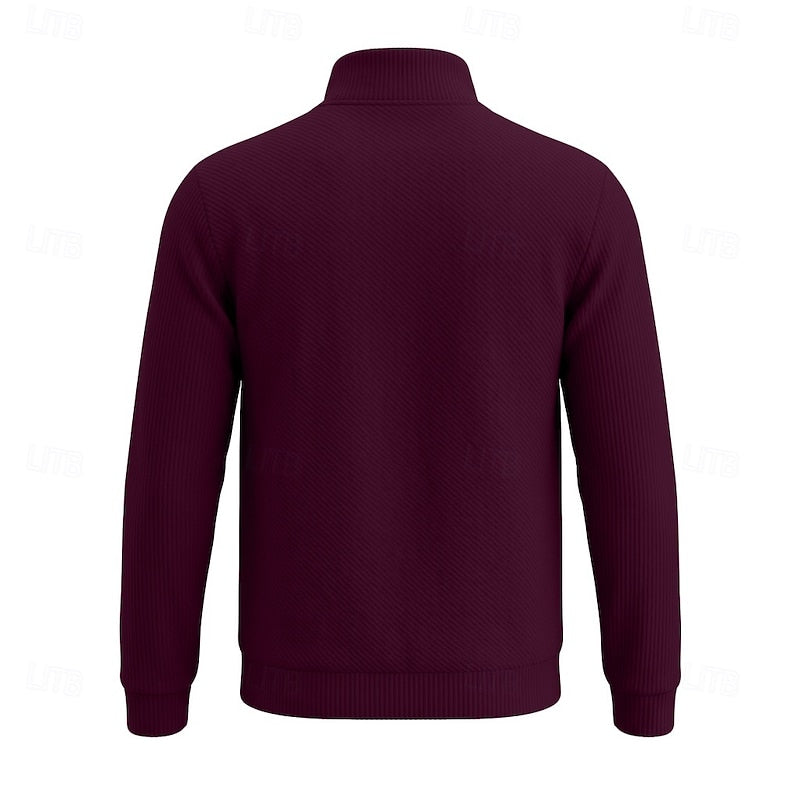Half Zip Sweater for Men | Ribbed Fall & Winter 2026