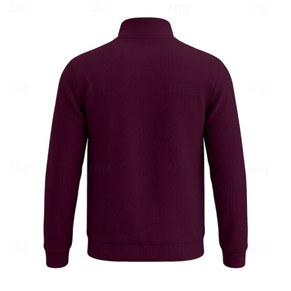 Half Zip Sweater for Men | Ribbed Fall & Winter 2026