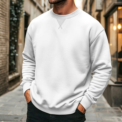 Oversized Sweatshirt for Women | Ribbed Crew Neck Autumn Layering