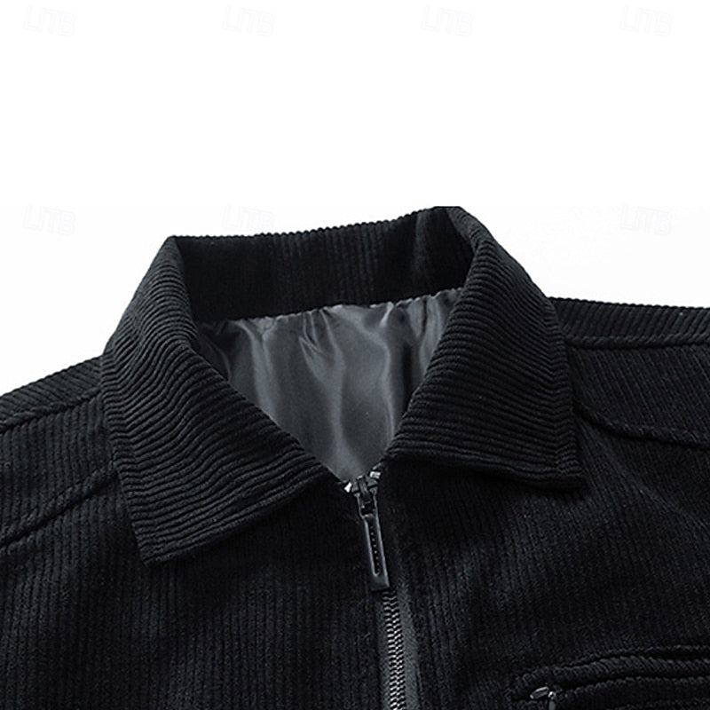 Cosy Winter Jacket for Women | Ribbed Lapel Collar Cold Weather Ready