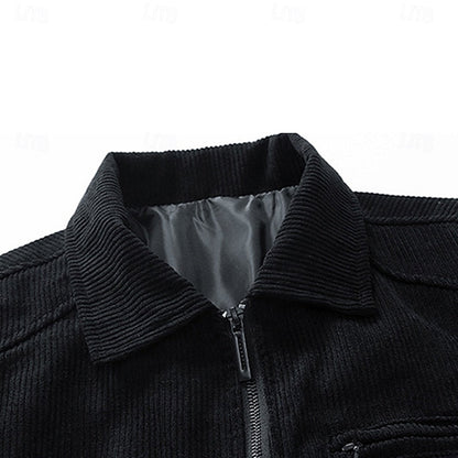 Cosy Winter Jacket for Women | Ribbed Lapel Collar Cold Weather Ready
