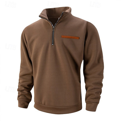Oversized Sweater for Men | Half Zip Cosy Winter Style