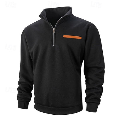 Oversized Sweater for Men | Half Zip Cosy Winter Style