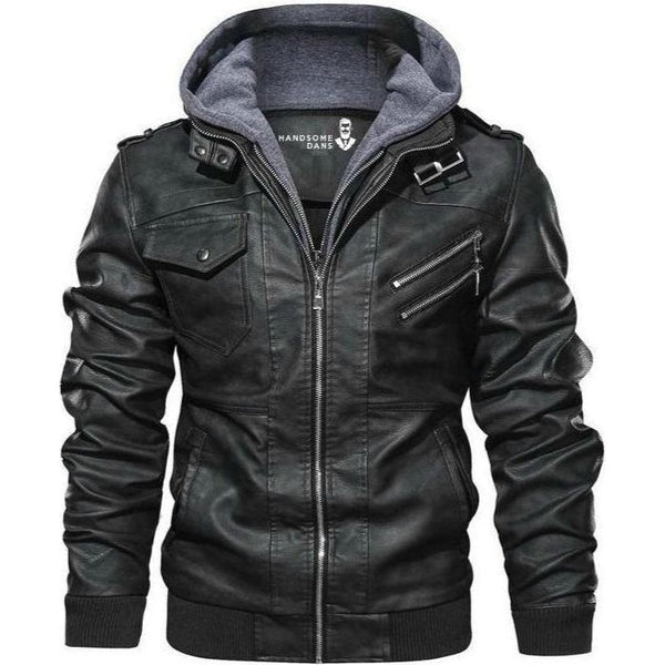 Hooded Winter Jacket for Men | Oversized Full Zip Cold Weather Ready