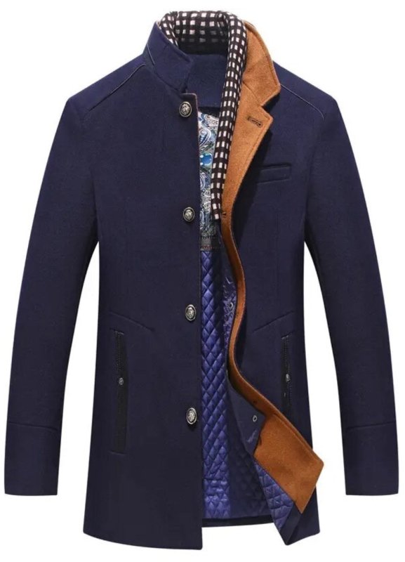Lightweight Quilted Jacket for Men | Button Front Autumn Layering