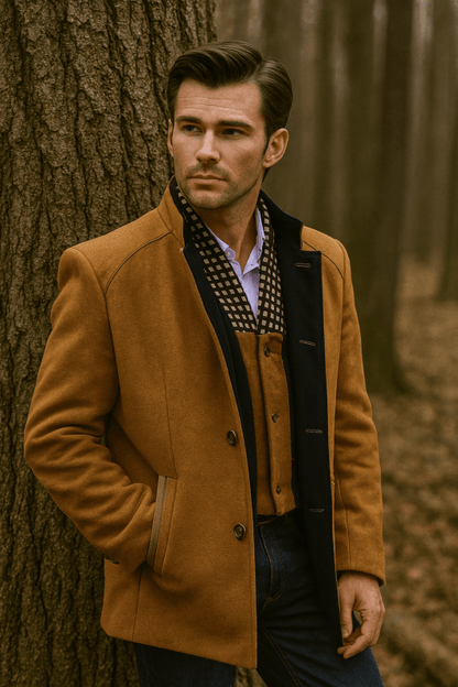 Lightweight Quilted Jacket for Men | Button Front Autumn Layering