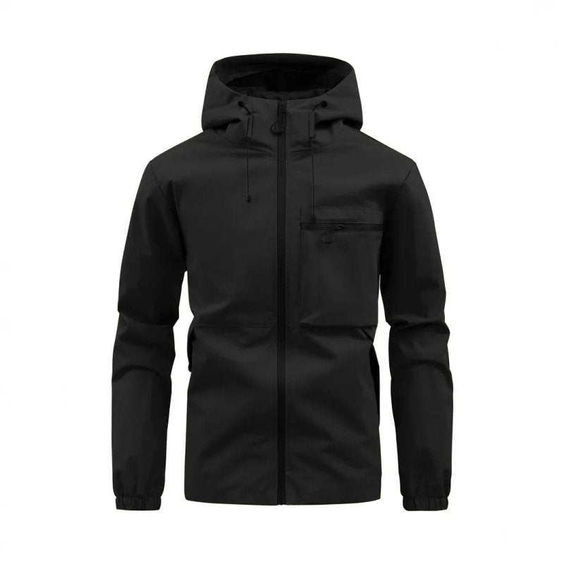 Hooded Winter Jacket for Men | Side Zip Cold Weather Ready