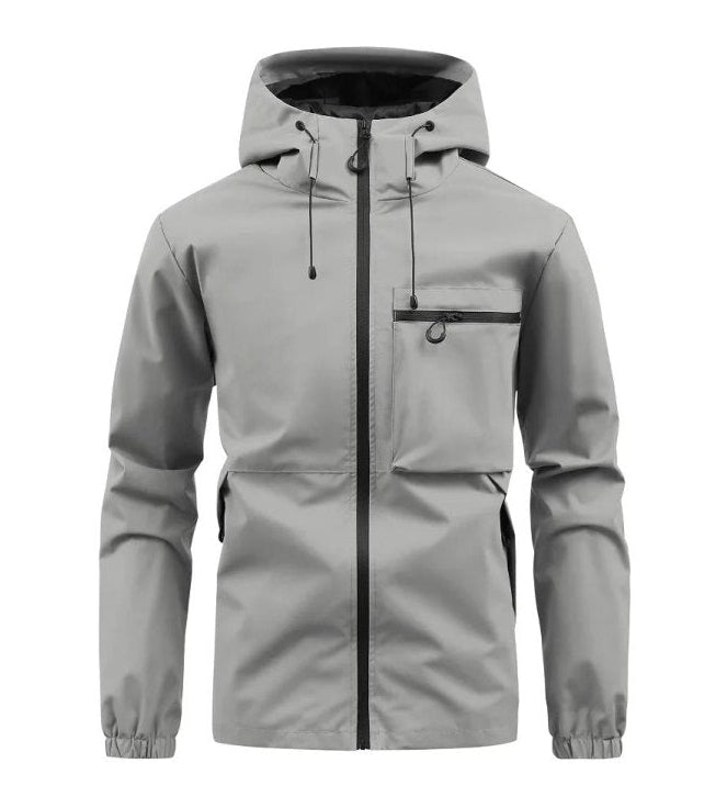 Hooded Winter Jacket for Men | Side Zip Cold Weather Ready