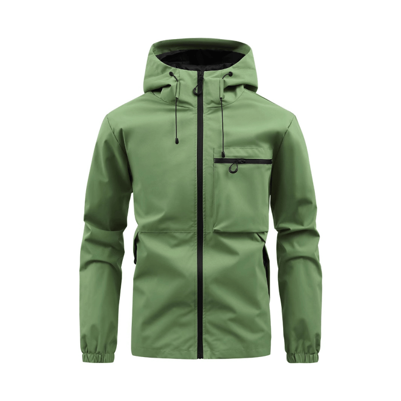 Hooded Winter Jacket for Men | Side Zip Cold Weather Ready