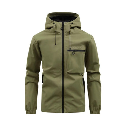 Hooded Winter Jacket for Men | Side Zip Cold Weather Ready