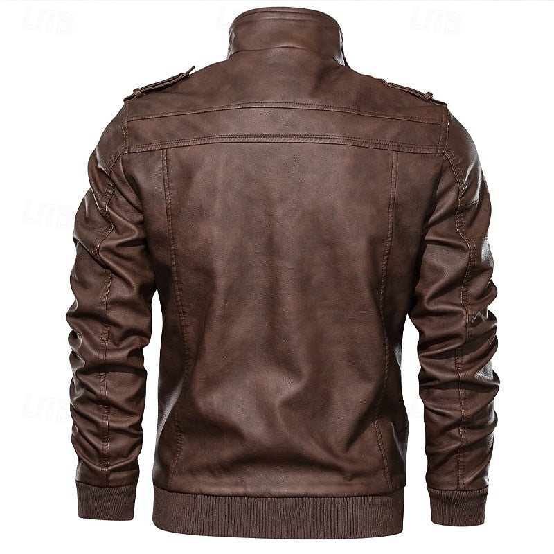 Classic Winter Jacket for Men | Ribbed Windproof Cold Weather Ready