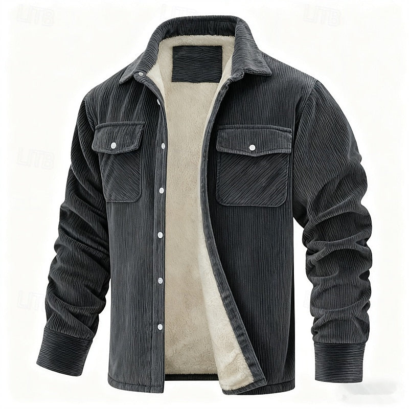 Fleece Lined Winter Jacket for Women | Ribbed Insulated Cold Weather Ready