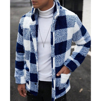 Plaid Winter Jacket for Men | Autumn Layering