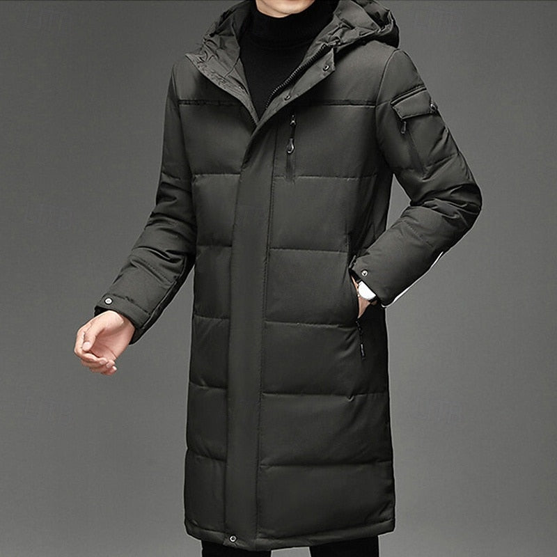 Hooded Puffer Jacket for Men | Insulated Cold Weather Ready