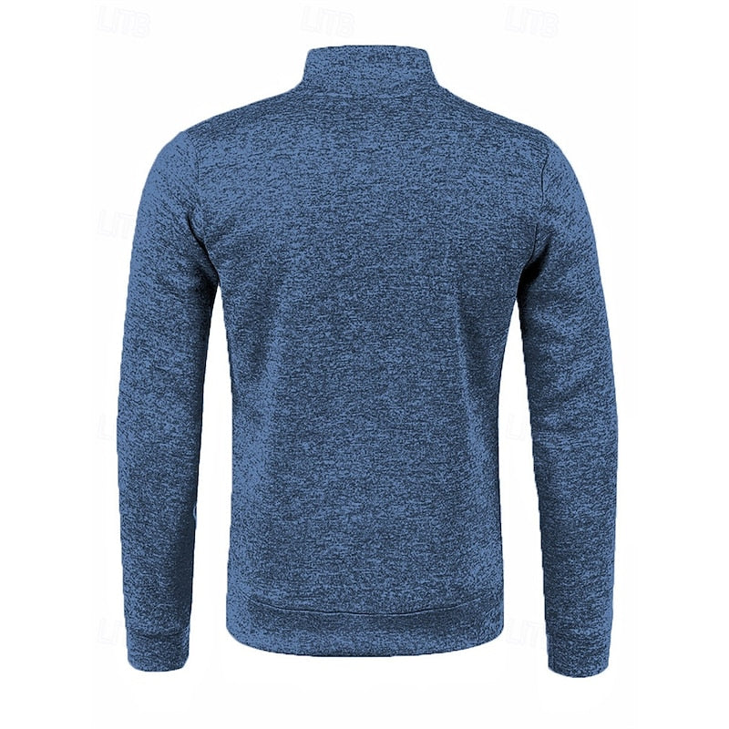 Warm Winter Jacket for Men | Funnel Neck Full Zip Cold Weather Ready