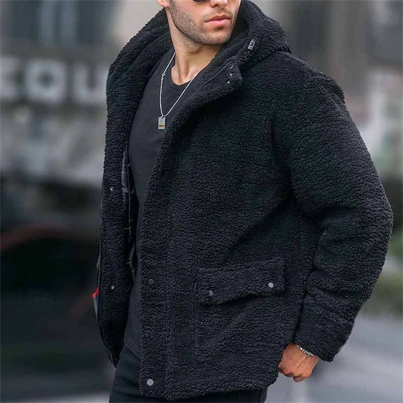Hooded Winter Jacket for Men | Oversized Autumn Layering