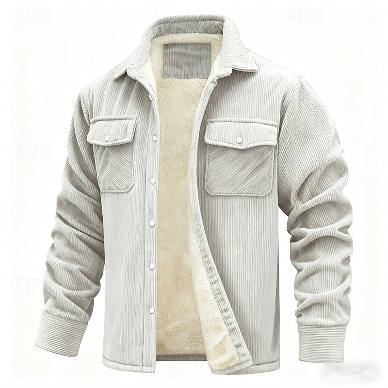 Fleece Lined Winter Jacket for Women | Ribbed Insulated Cold Weather Ready