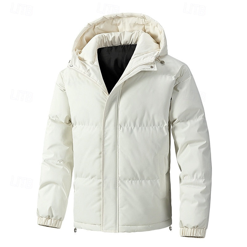 Hooded Puffer Jacket for Men | Insulated Winter Outerwear