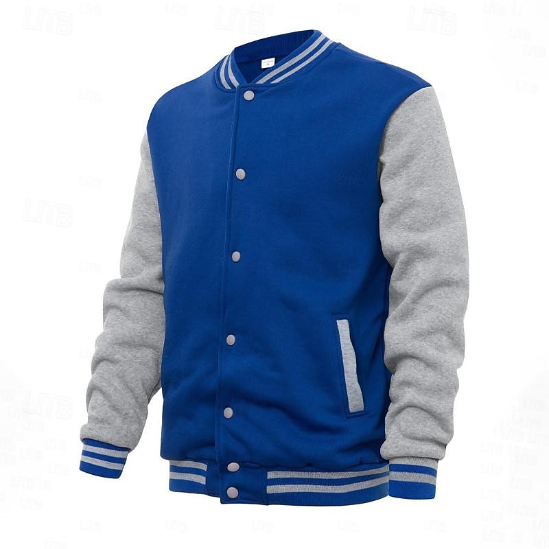 Classic Winter Jacket for Men | Ribbed Button Front Autumn Layering