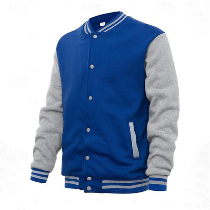 Classic Winter Jacket for Men | Ribbed Button Front Autumn Layering