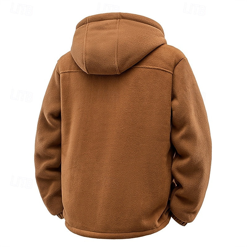 Fleece Lined Winter Jacket for Women | Hooded Full Zip Autumn Layering