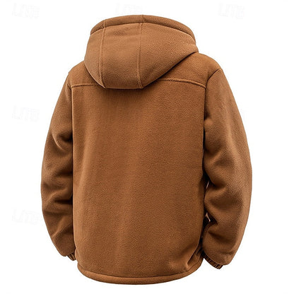 Fleece Lined Winter Jacket for Women | Hooded Full Zip Autumn Layering