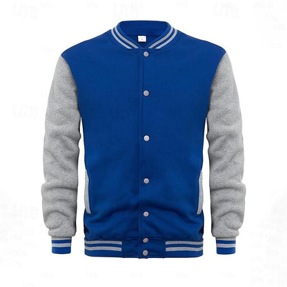 Classic Winter Jacket for Men | Ribbed Button Front Autumn Layering