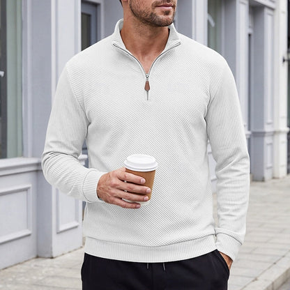Half Zip Sweater for Men | Ribbed Fall & Winter 2026