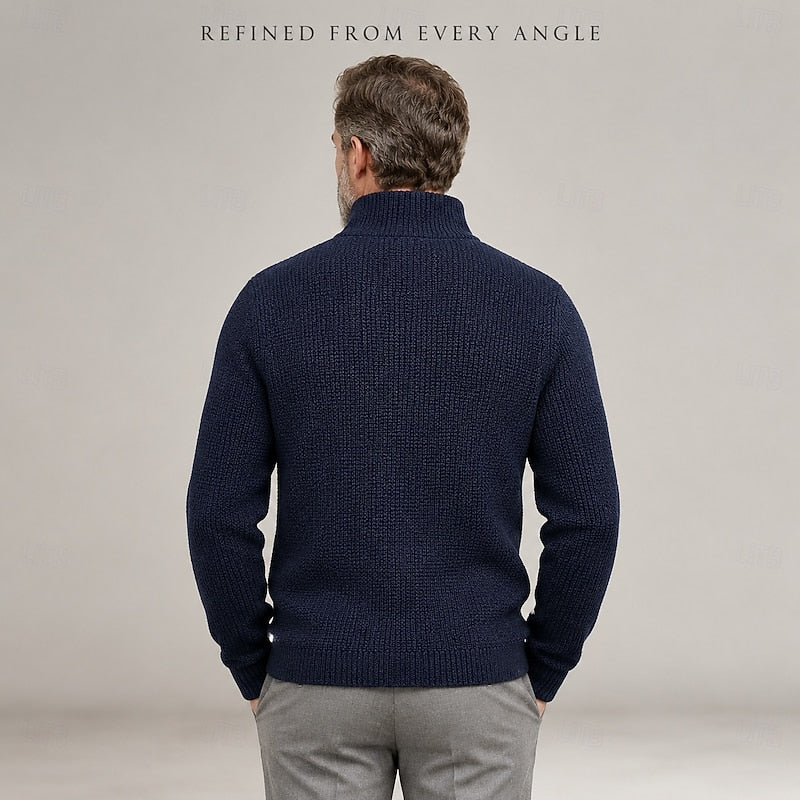 Button Front Cardigan for Men | Funnel Neck Fall & Winter 2026